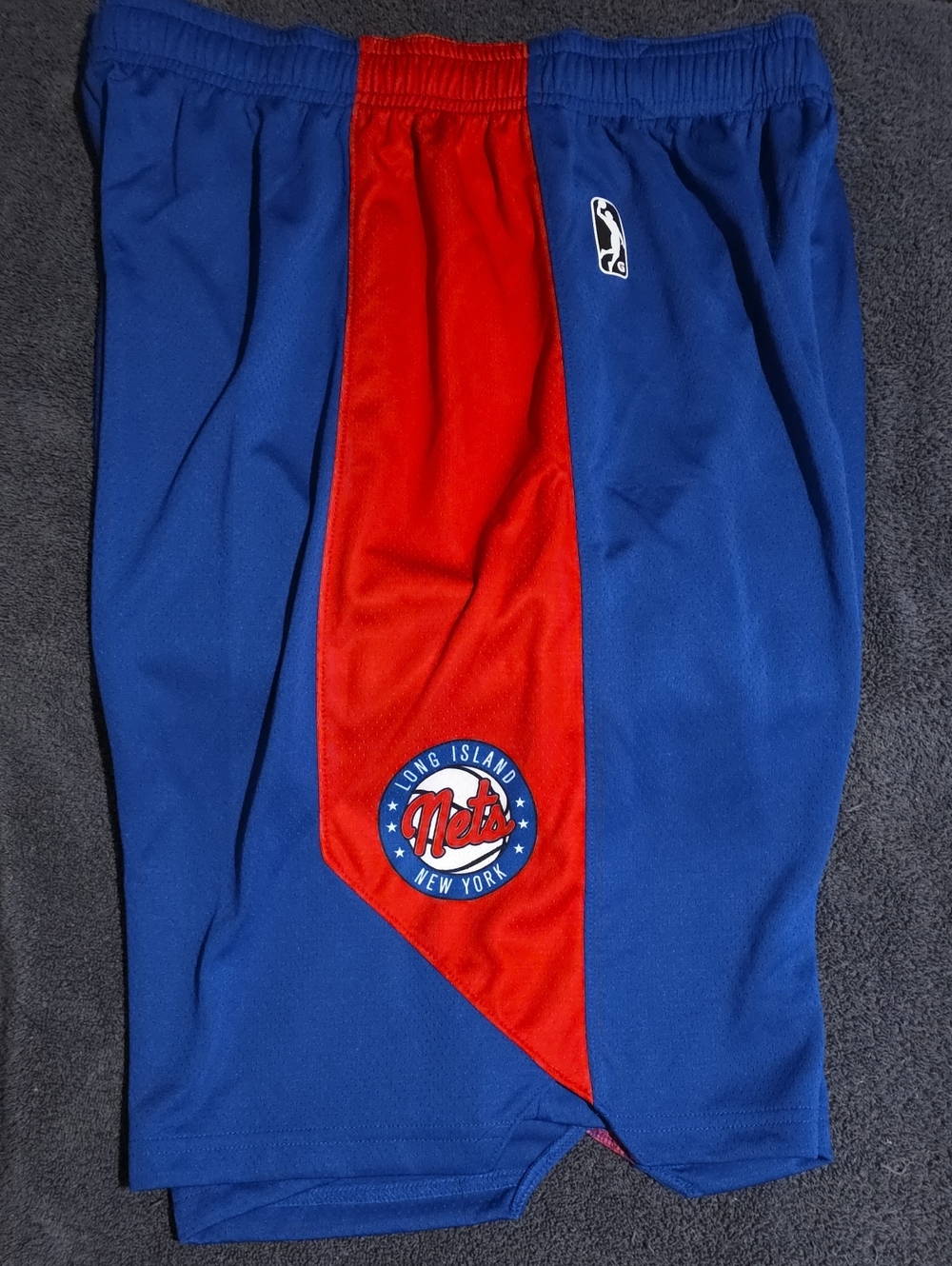 Nike Blue and Red Athletic Shorts with Team Patch